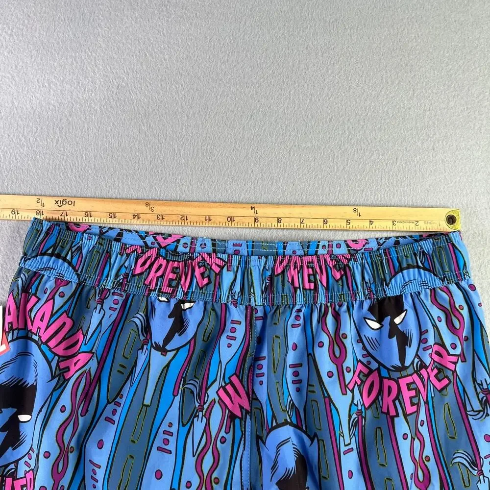 Marvel Wakanda Forever Swim Trunks Mens Lined Large Bathing Suit Mens New NWT